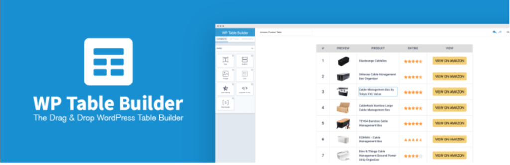 Los mejores plugins de comparación para WordPress – WP Table Builder Los mejores plugins de comparación para WordPress - WP Table Builder
