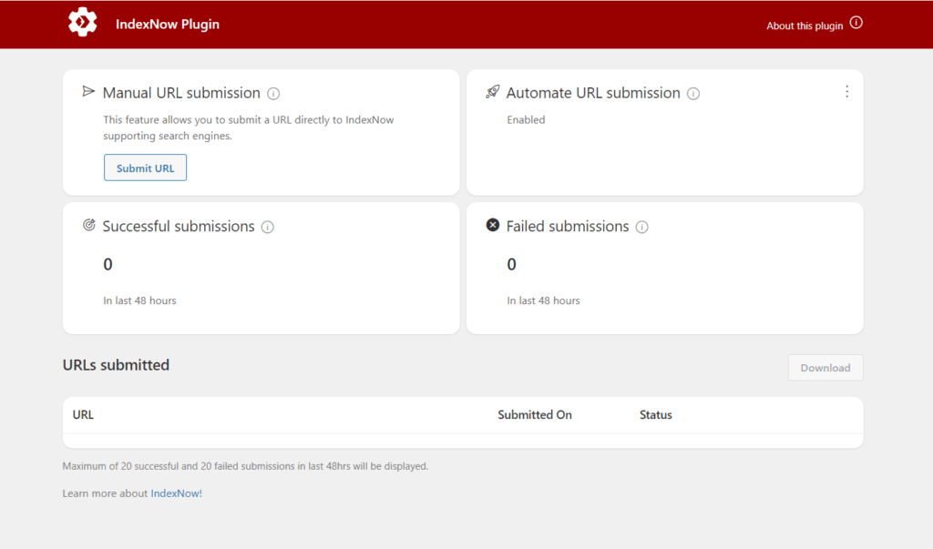 Qué es IndexNow – Dashboard IndexNow Qué es IndexNow - Dashboard IndexNow