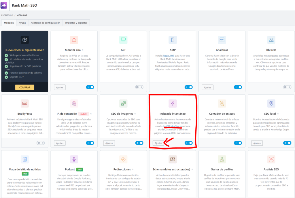 Qué es IndexNow – Dashboard de Rankmath Qué es IndexNow - Dashboard de Rankmath
