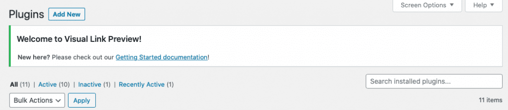 Cómo crear una vista previa de enlaces visuales en WordPress – Instalar el plugin Cómo crear una vista previa de enlaces visuales en WordPress - Instalar el plugin