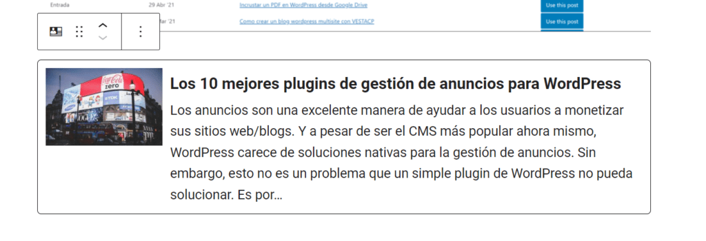 Cómo crear una vista previa de enlaces visuales en WordPress – Resultado final Cómo crear una vista previa de enlaces visuales en WordPress – Resultado final