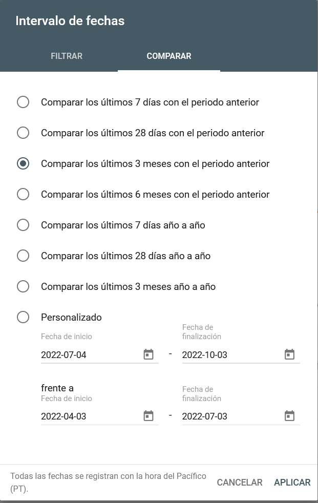 Cómo monitorizar palabras clave – Selección de periodo de observación Cómo monitorizar palabras clave - Selección de periodo de observación