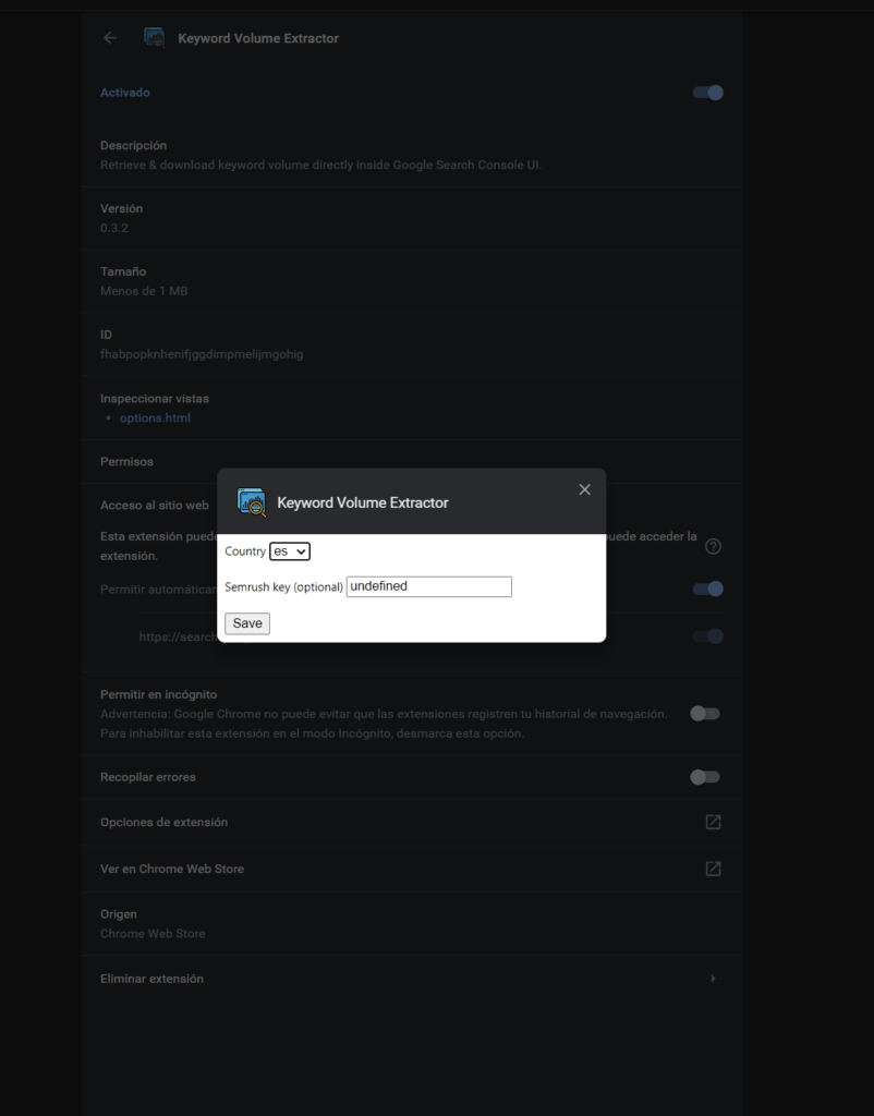 Cómo monitorizar palabras clave – Configurar idioma Keyword Volume Extractor Cómo monitorizar palabras clave - Configurar idioma Keyword Volume Extractor