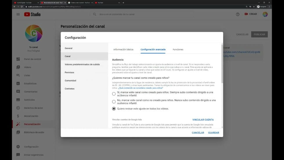 Aprovechar al máximo tu canal de YouTube: Configuración avanzada de YouTube