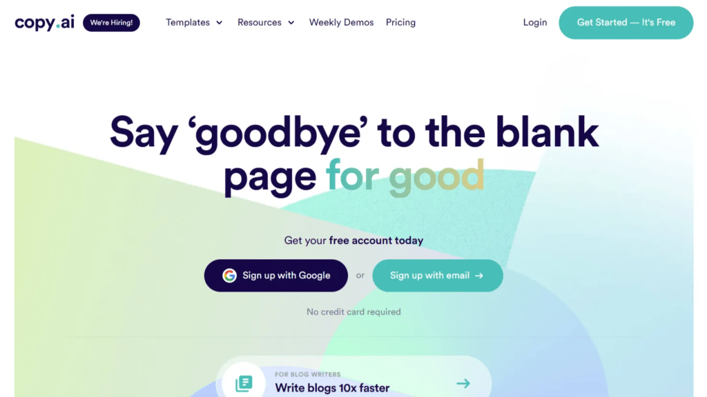 IA para escribir texto : CopyAI redactor de AI gratuito IA para escribir texto : CopyAI redactor de AI gratuito