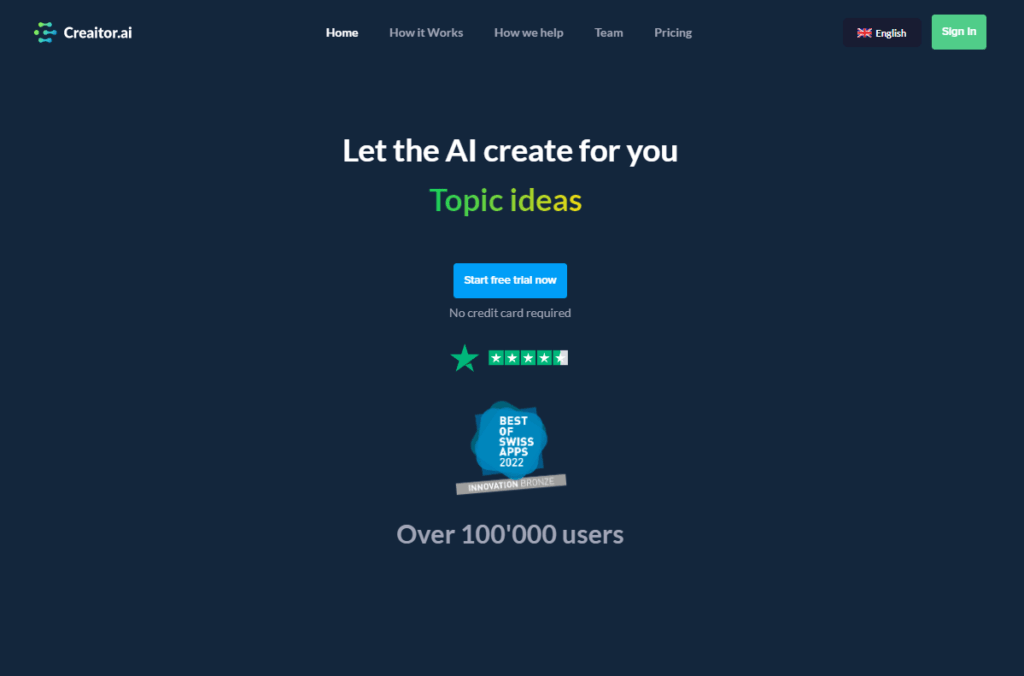 IA para escribir texto : Creator.ai herramiento de generación de textos por IA