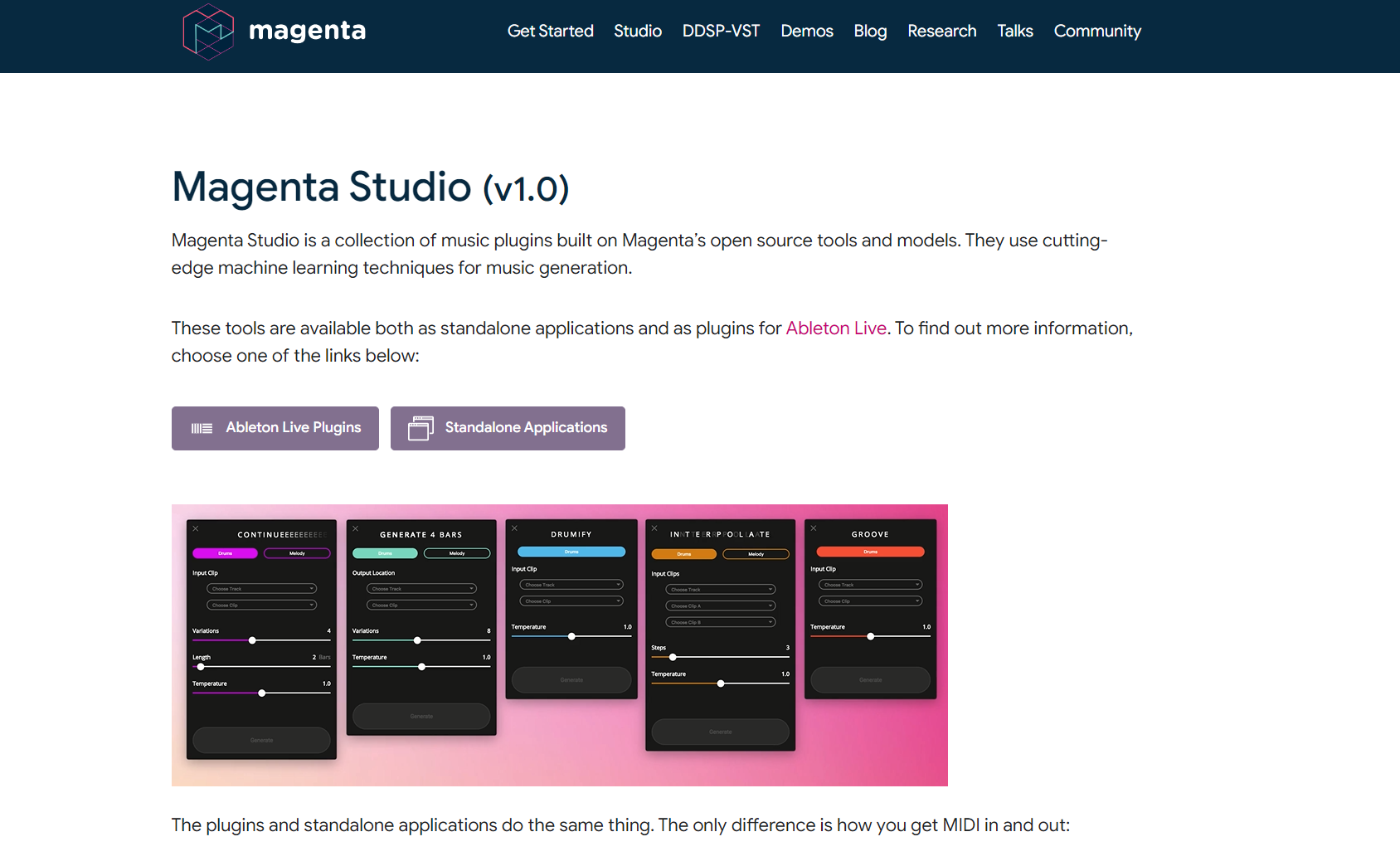 música IA - Generador de Musica con IA Magenta studio