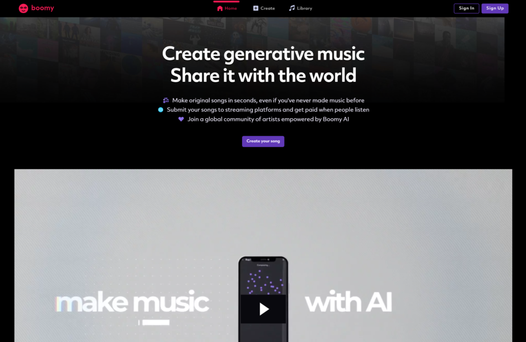 Música IA – Boomy AI Generador de música Música IA - Boomy AI Generador de música