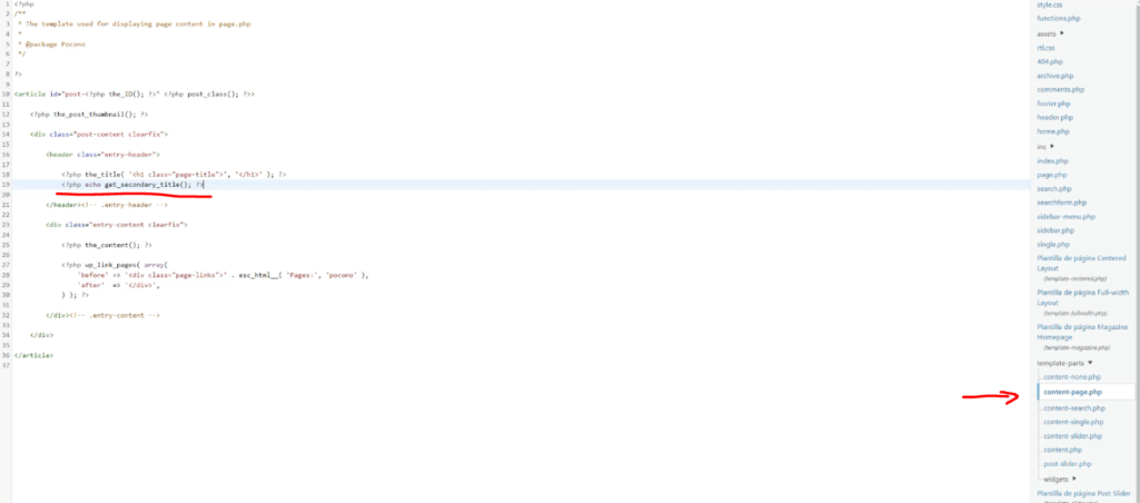 Cómo añadir subtítulos a tus entradas y páginas de WordPress -Modificar plantilla con código de subtítulos Cómo añadir subtítulos a tus entradas y páginas de WordPress -Modificar plantilla con código de subtítulos