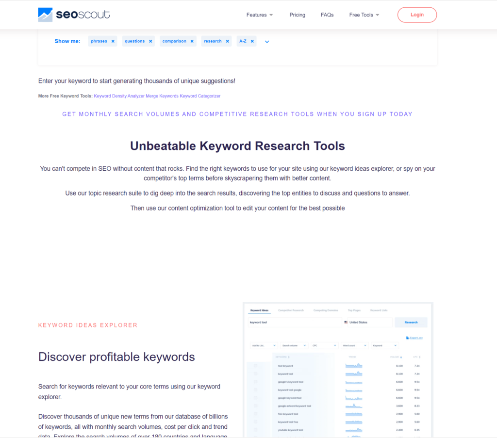 herramientas gratuitas de investigación de palabras clave – Keyword-In herramientas gratuitas de investigación de palabras clave – Keyword-In
