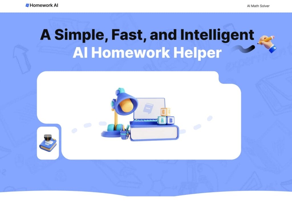 Las 10 mejores herramientas de ayuda para tareas de IA -- HomeworkAI -- Una gráfica promocional colorida para herramientas de ayuda para tareas de IA con íconos educativos y un diseño divertido, disponible en versiones gratuitas y de pago.