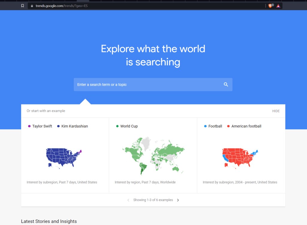Mejores herramientas gratuitas de búsqueda de palabras clave -Google Trends