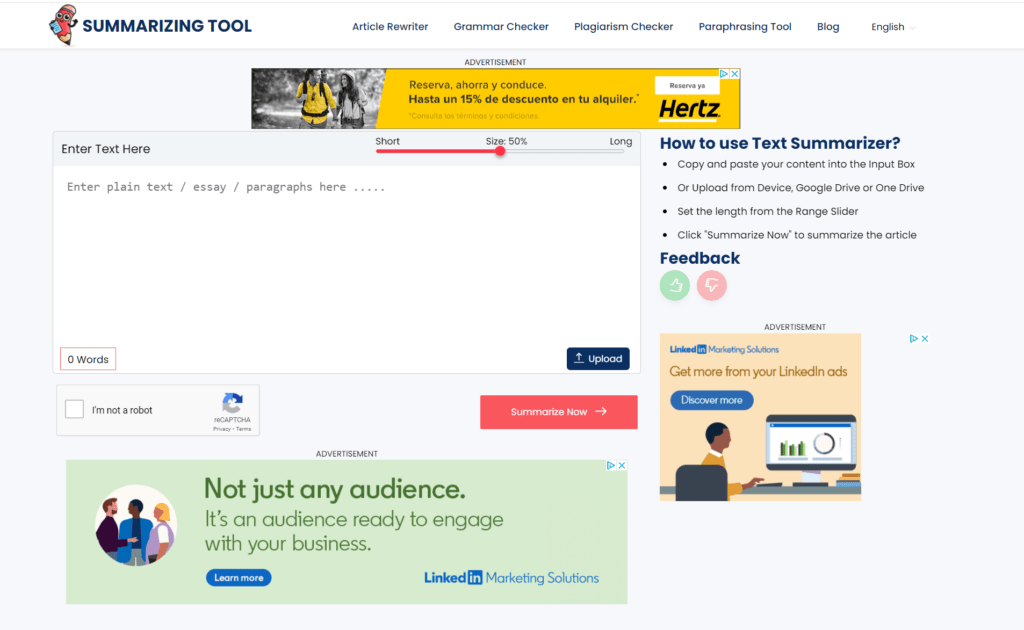 Los mejores generadores de resúmenes - summary-tools.net
