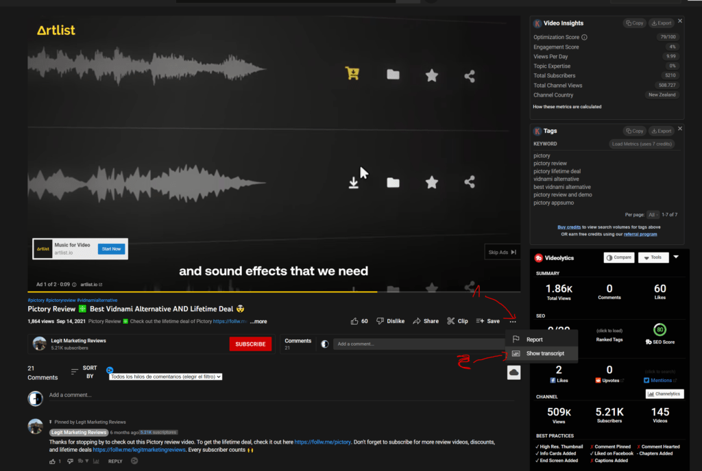 Cómo convertir tu vídeo de Youtube en una entrada de blog – Youtube Transcripts Cómo convertir tu vídeo de Youtube en una entrada de blog