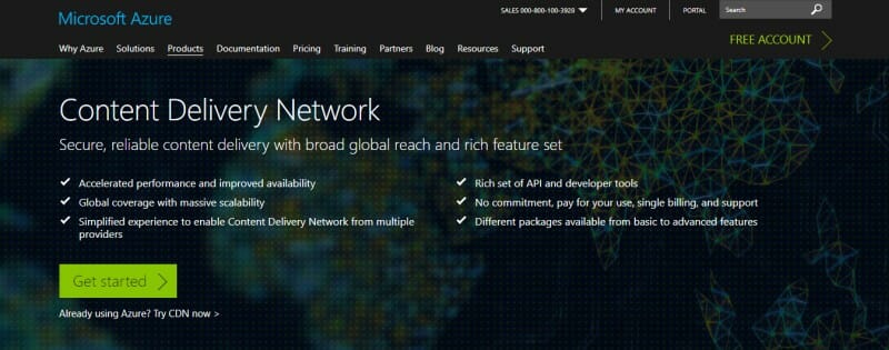 Mejores Servicios CDN Gratuitos - MICROSOFT AZURE